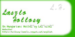 laszlo hollosy business card